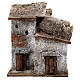 Casa em miniatura com duas portas para presépio com figuras de altura média 3 cm, medidas: 12x10x10 cm s1