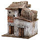 Casa em miniatura com duas portas para presépio com figuras de altura média 3 cm, medidas: 12x10x10 cm s2