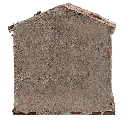 Casa porta e porticato 10x10x10 cm presepe 3 cm 4