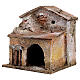 Casa porta e porticato 10x10x10 cm presepe 3 cm s2