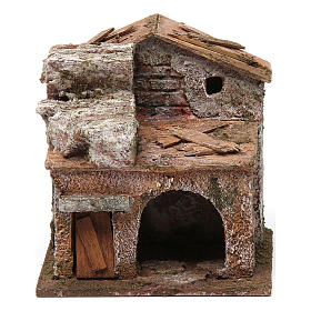 Otoczenie, sklepy, domy, studnie: Dom drzwi i portyk 10x10x10 cm Otoczenie, sklepy, domy, studnie: Dom drzwi i portyk 10x10x10 cm