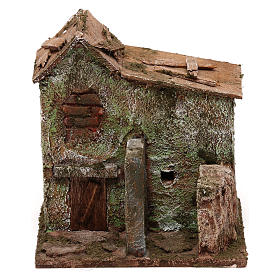 House with door for nativity scene