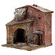 House with arched porch for nativity 10 cm 15x20x15 cm s2