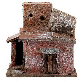 Casa porta due piani 10x10x10 presepe 3 cm
