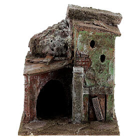 Otoczenie, sklepy, domy, studnie: Dom z portykiem łuk 10x10x10 cm Otoczenie, sklepy, domy, studnie: Dom z portykiem łuk 10x10x10 cm