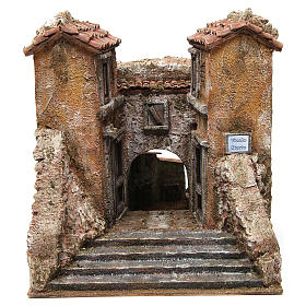 Casas, ambientaciones y tiendas: Aldea Callejón Torcido para belén 10 cm de altura media 29x29x25 cm