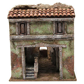 Borgo Vicolo Quarto per presepe 10 cm 30x30x40 cm