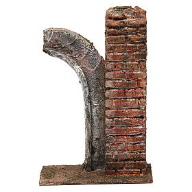 Semi-arch with pillar for 10 cm nativity scene