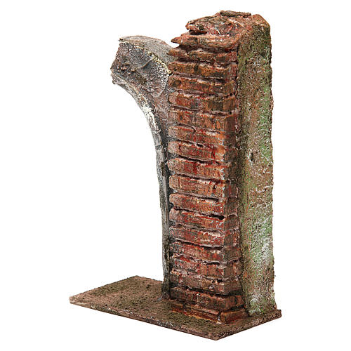 Semiarco con colonna per presepe da 10cm 15x10x5 cm 2