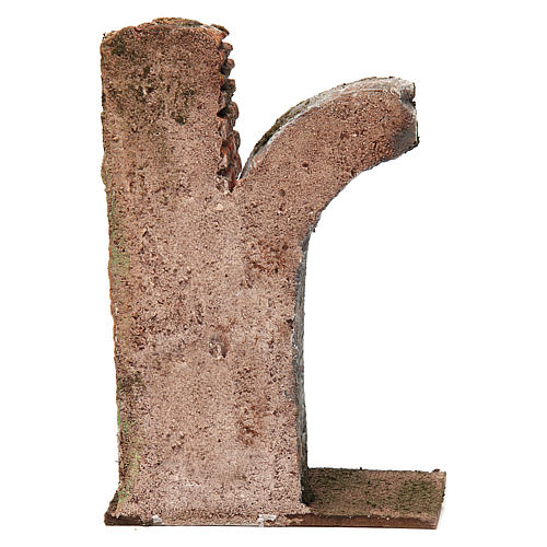 Semiarco con colonna per presepe da 10cm 15x10x5 cm 4