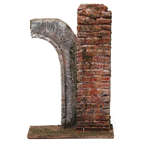 Demi-arc avec colonne pour crèche 12 cm 20x15x5 cm 1