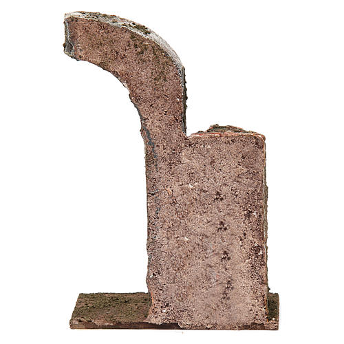 Semi-arch with brick wall for 10 cm nativity scene 4