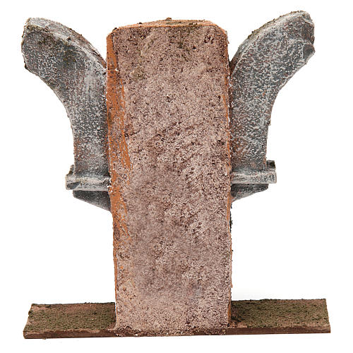 Wall with double semi-arch for 10 cm nativity scene 4