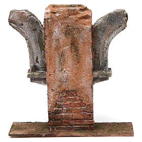 Wall with double semi-arch for 12 cm nativity scene