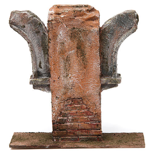 Wall with double semi-arch for 12 cm nativity scene 1