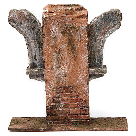 Muro con doppio semiarco per presepe 12 cm 20x5x20 cm