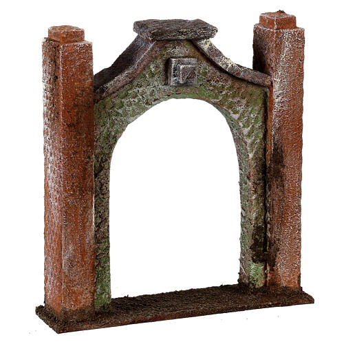Arc décoré pour crèche 10 cm 15x5x15 cm 2