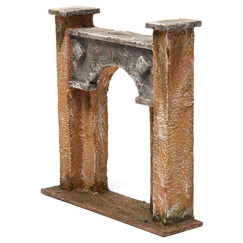 Arco porta città per presepe 12 cm 20x5x20 cm 2