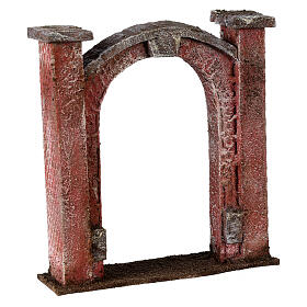 Arco puerta para belén 10 cm de altura media 15x5x15 cm