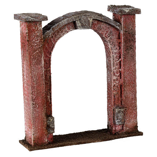 Arco puerta para belén 10 cm de altura media 15x5x15 cm 2