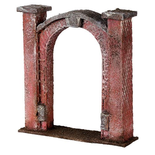 Arco puerta para belén 10 cm de altura media 15x5x15 cm 3