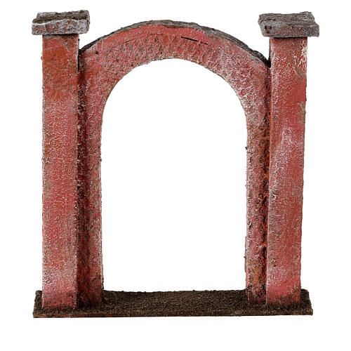 Arco puerta para belén 10 cm de altura media 15x5x15 cm 4