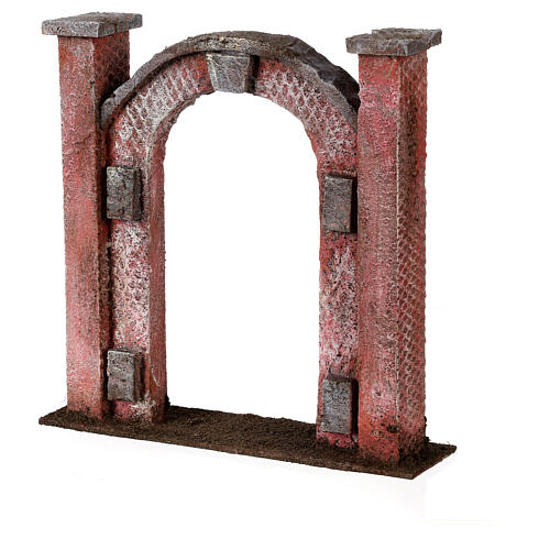 Arco puerta para belén 12 cm 20x5x20 cm 3