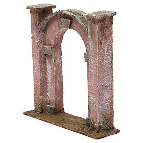 Maisons, milieux, ateliers, puits: Arc porte pour crèche 12 cm 20x5x20 cm