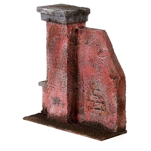 Colonna muro per presepe 10 cm 20x15x5 cm 3