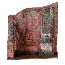 Parede 20x15x5 cm para presépio com figuras de 10 cm