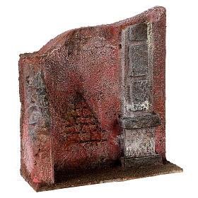 Parede 20x15x5 cm para presépio com figuras de 10 cm