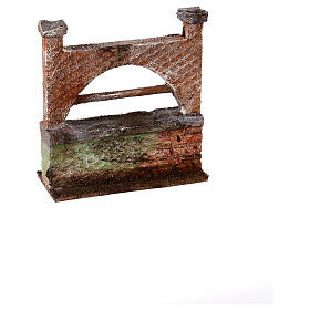 Small wall with arch for 10 cm nativity scene 10x5x10 cm
