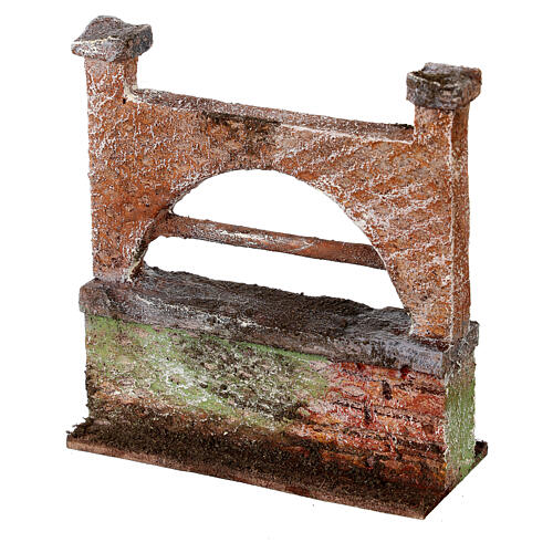 Small wall with arch for 10 cm nativity scene 10x5x10 cm 3