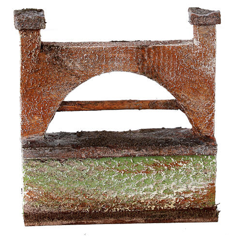 Small wall with arch for 10 cm nativity scene 10x5x10 cm 4
