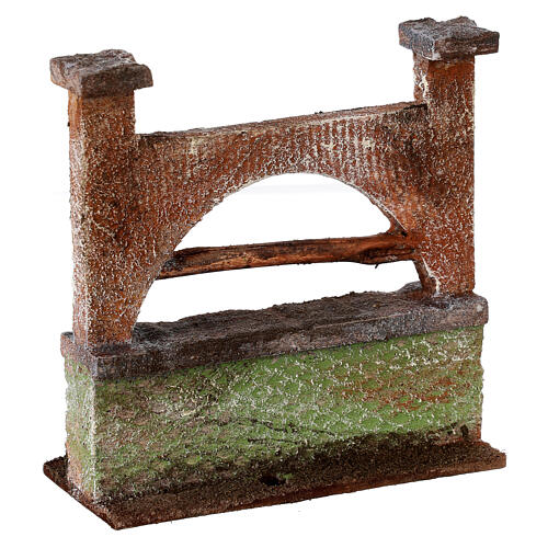 Small wall with arch for 12 cm nativity scene 2