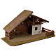 Nativity stable nordic style in wood for 10-12 cm nativity scene s3