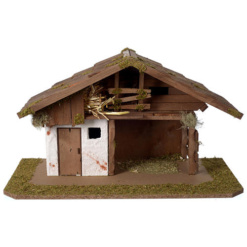Wooden Stable Nordic inspired 30x55x30cm for statues of 10-12 cm 1