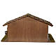 Estábulo presépio em madeira modelo escandinavo 30x55x30 cm para peças de 10-12 cm s4