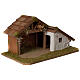 Nativity Barn in wood Nordic design 30x45x25cm for figurines of 10-12 cm s3