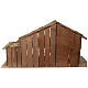 Cabane crèche en bois style scandinave 40x70x30 cm pour santons 10-12 cm s4