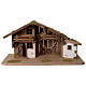 Capanna Presepe in legno stile scandinavo 40x70x30cm per statuine di 10-12 cm s1
