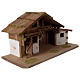 Capanna Presepe in legno stile scandinavo 40x70x30cm per statuine di 10-12 cm s3