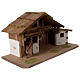 Wooden Nativity Barn Scandinavian style 40x70x30cm for statues of 10-12 cm s3
