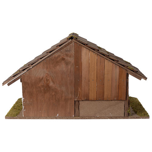 Maison crèche modèle scandinave en bois 37x60x30 cm pour santons de 10-12 cm 4