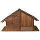 Maison crèche modèle scandinave en bois 37x60x30 cm pour santons de 10-12 cm s4