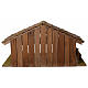 Krippenstall, nordischer Stil, aus Holz, für 10-12 cm Krippe, 30x60x30 cm s4