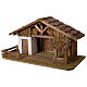 Maison crèche en bois modèle nordique 30x60x30 cm pour santons de 10-12 cm s2