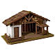 Nativity Homestead in Artisan wood Nordic Model 30x60x30cm for statues 10-12 cm s3