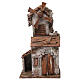 Windmill with small shack and double door for nativity scene 35x15x20 cm s1