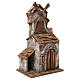 Mill for nativity 4 propeller with double door house45x20X25 cm s2
